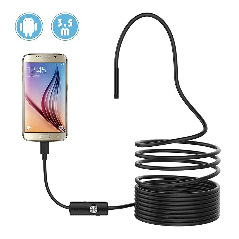 Camera endoscop inspectie, 6xLED, USB/microUSB, IP67, rezolutie 1280x720, cablu 3.5 m - imagine 5